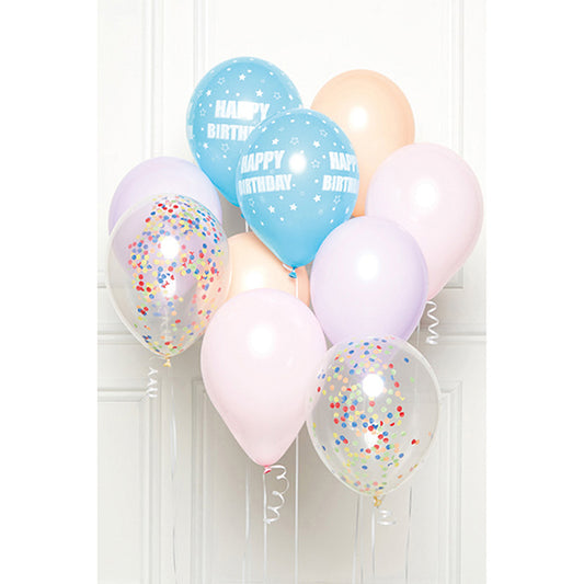 SET DI PALLONCINI FAI DA TE BUON COMPLEANNO PASTEL 🔶
