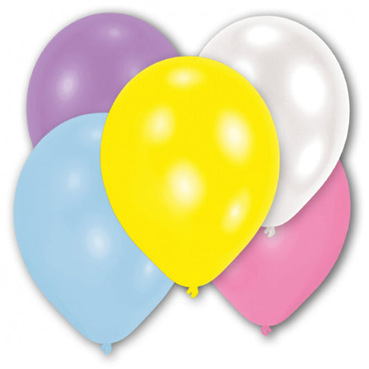 10 PALLONCINI ASSORTITI IN MADREPERLA, 27,5 CM 🔶