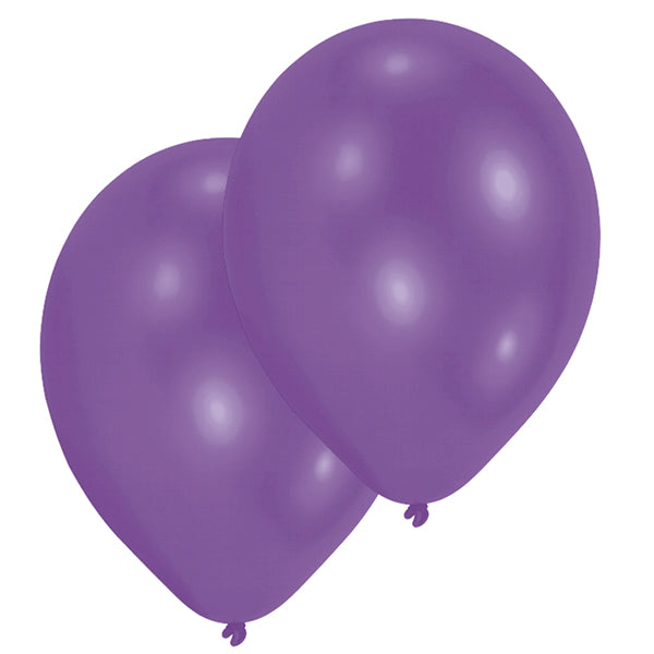 10 BALLONS VIOLETS, 27,5 CM 🔶