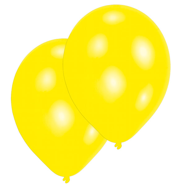 10 BALLONS JAUNES 27,5 CM 🔶