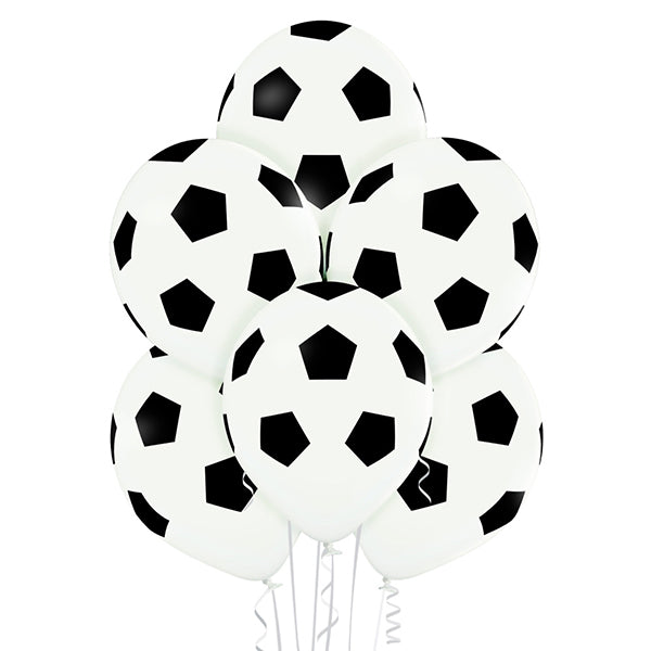 6 FUSSBALL-BALLONS 27,5 CM 🔶
