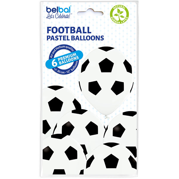 6 FUSSBALL-BALLONS 27,5 CM 🔶