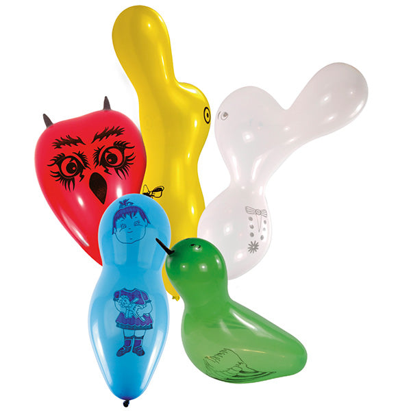10 verschiedene Folienballons in Figurenform 🔶