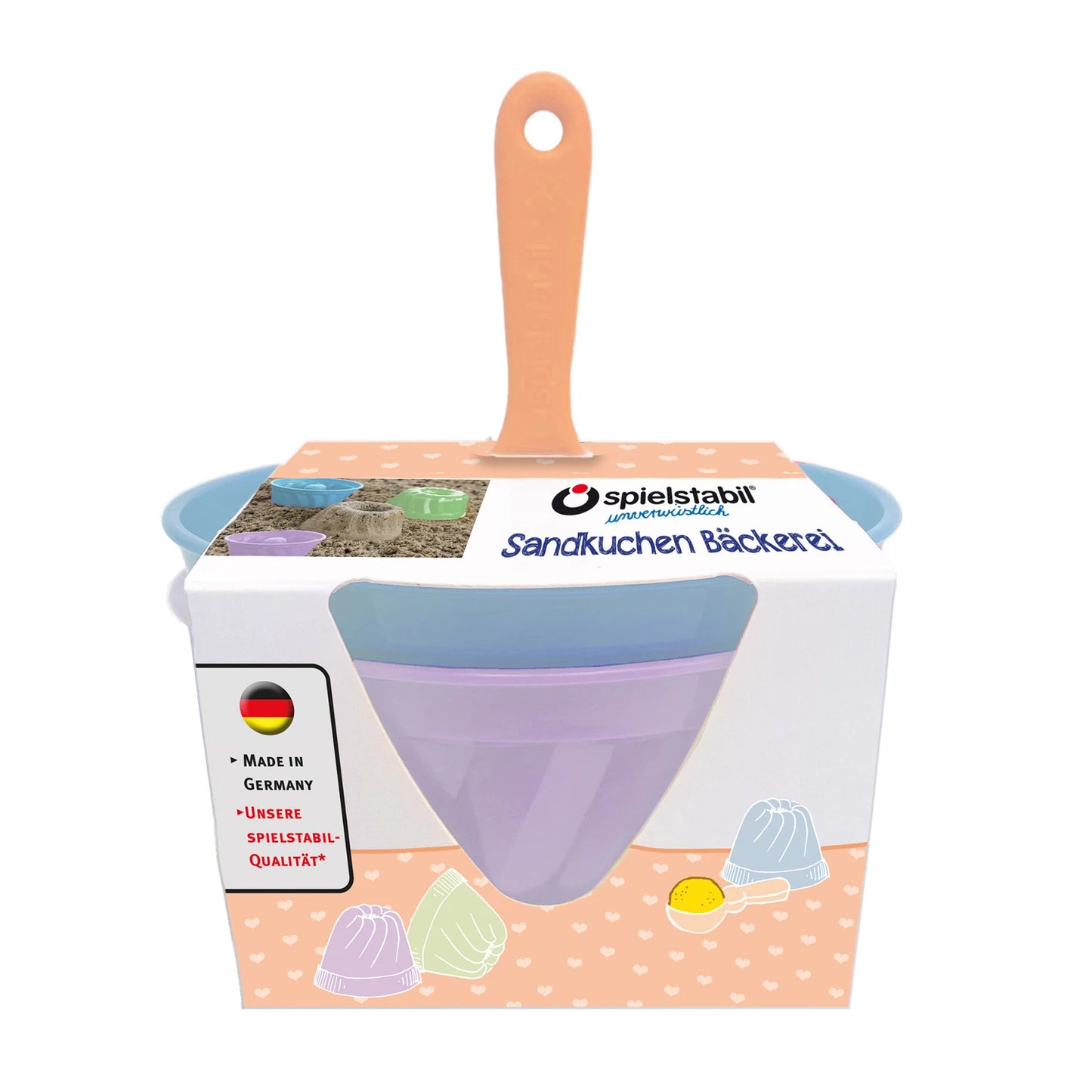 ENSEMBLE DE PÂTISSERIE POUR GÂTEAUX DE SABLE COULEURS PASTEL, 3 PIÈCES