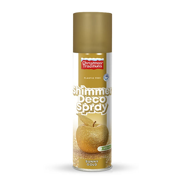SPRAY PAILLETÉ DÉCORATIF OR 100 ML 🔶