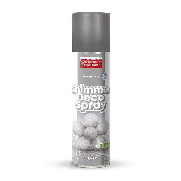 SPRAY DÉCORATIF PAILLETTES ARGENT 100 ML 🔶