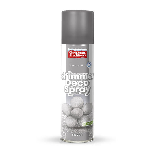 SPRAY DÉCORATIF PAILLETTES ARGENT 100 ML 🔶