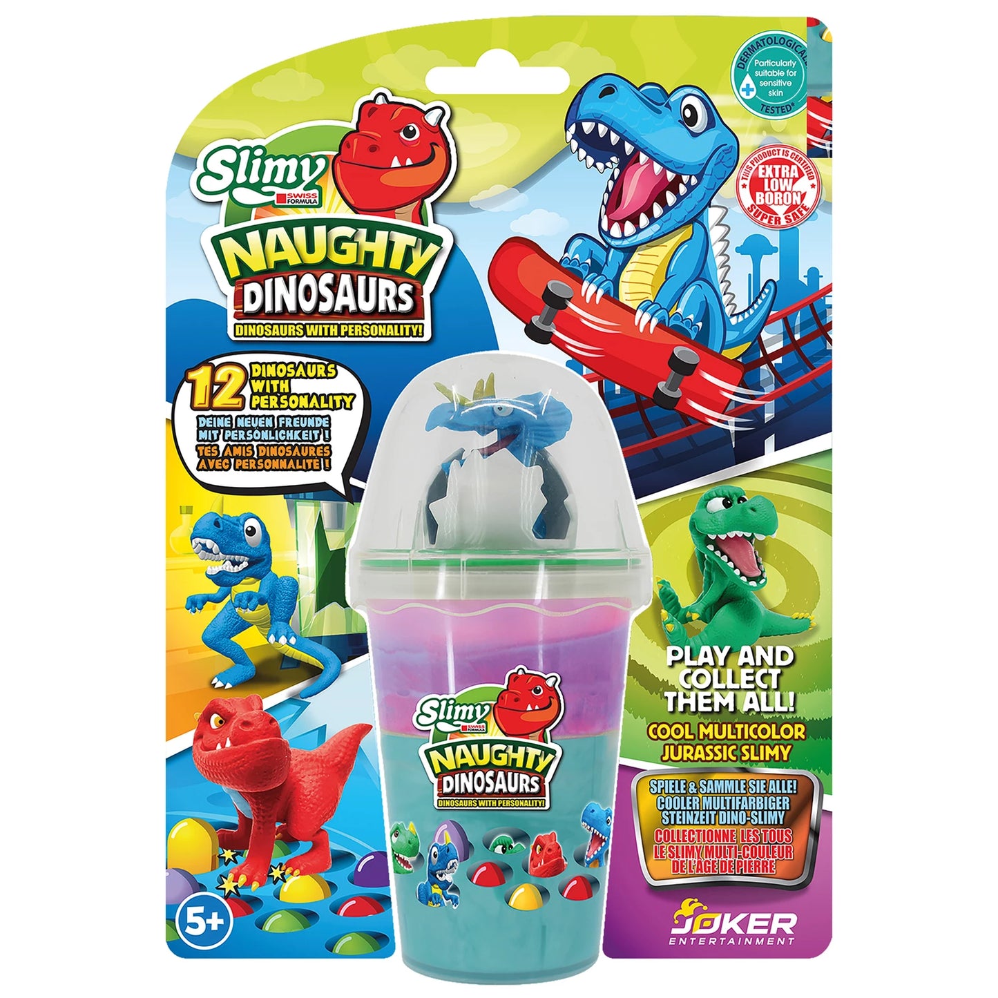 SLIMY - BLISTER DI DINOSAURI DA COLLEZIONE 155 G
