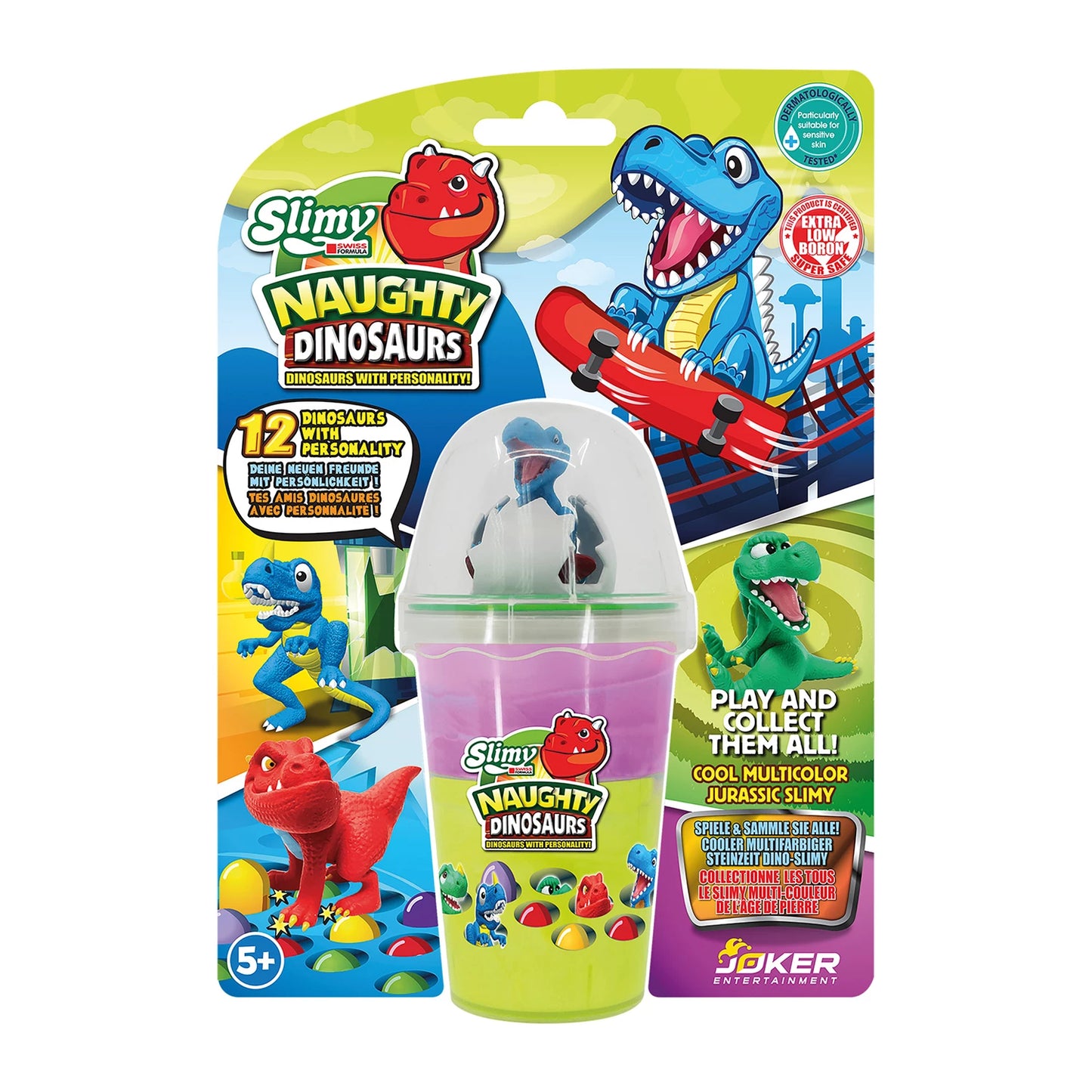 SLIMY - BLISTER DI DINOSAURI DA COLLEZIONE 155 G