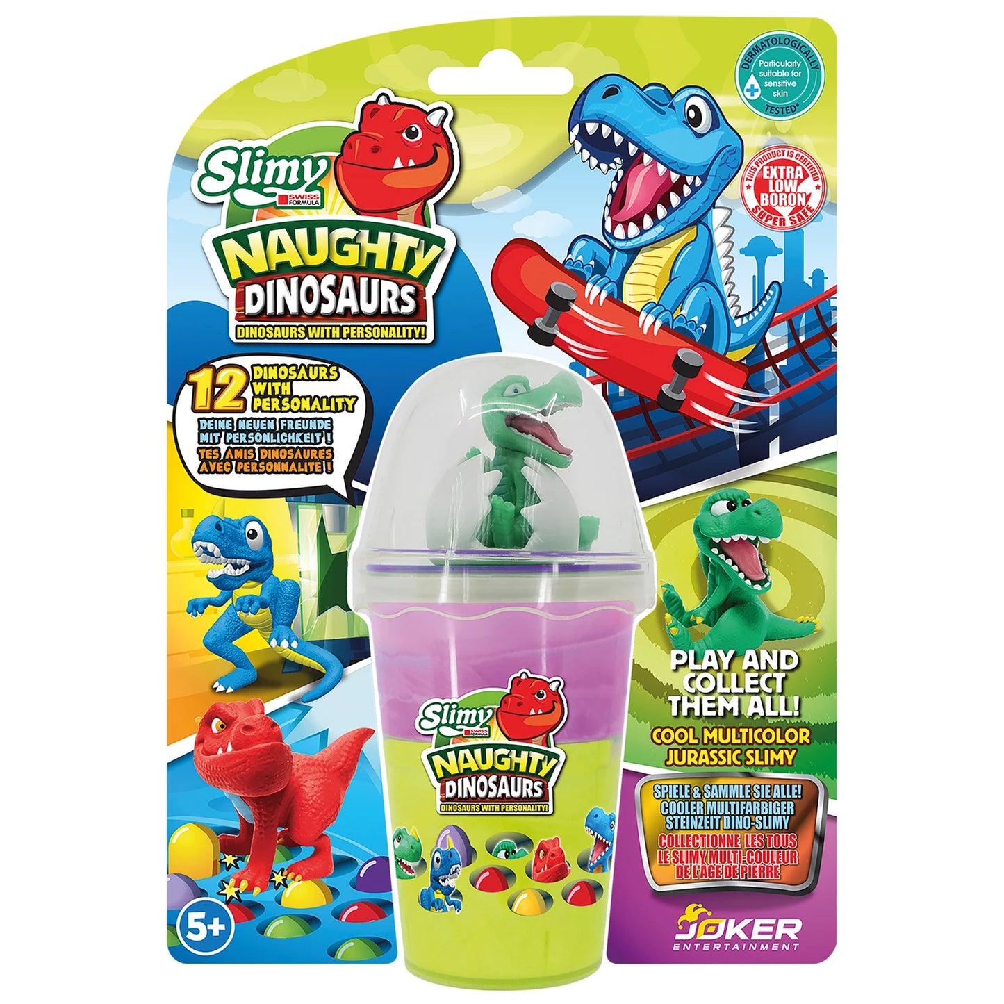 SLIMY - BLISTER DI DINOSAURI DA COLLEZIONE 155 G