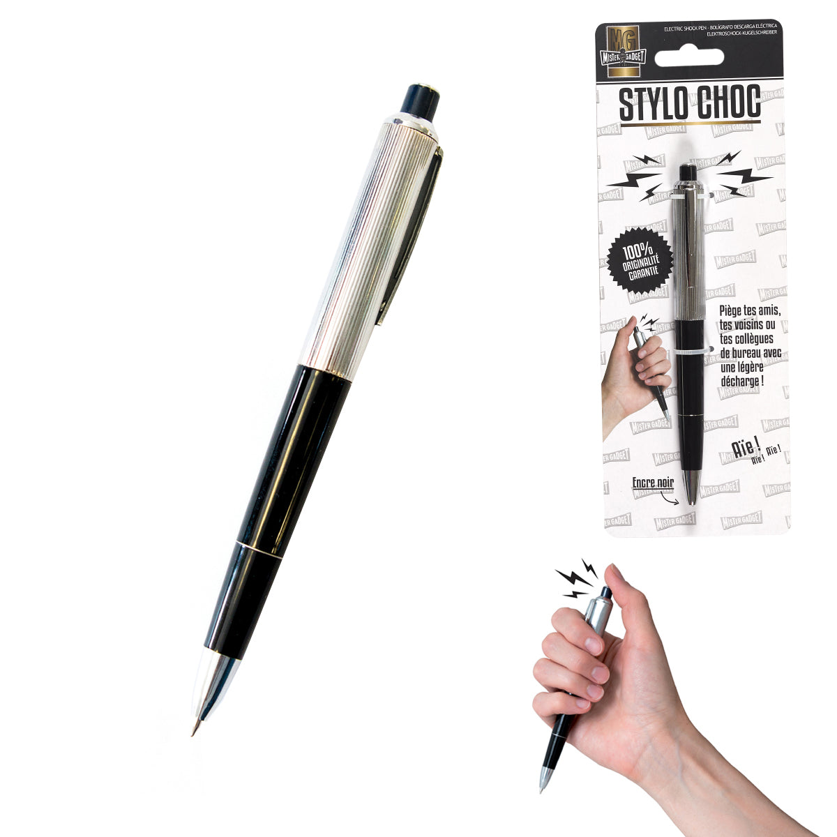 STYLO À BILLE À CHOC ÉLECTRIQUE