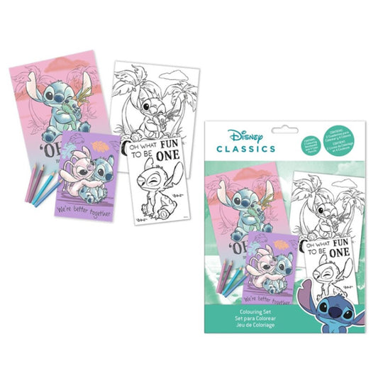 COFFRET DE PEINTURE STITCH AVEC AUTOCOLLANTS 🔶