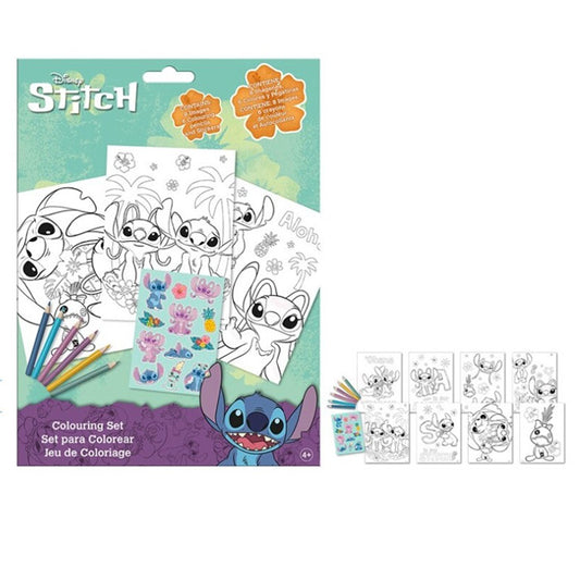 COFFRET DE PEINTURE STITCH AVEC AUTOCOLLANTS 🔶