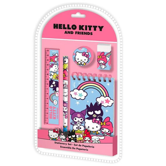 SET D'ÉCRITURE HELLO KITTY 5 PIÈCES 🔶