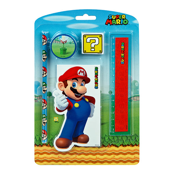 ENSEMBLE D'ÉCRITURE SUPER MARIO 5 PIÈCES 🔶