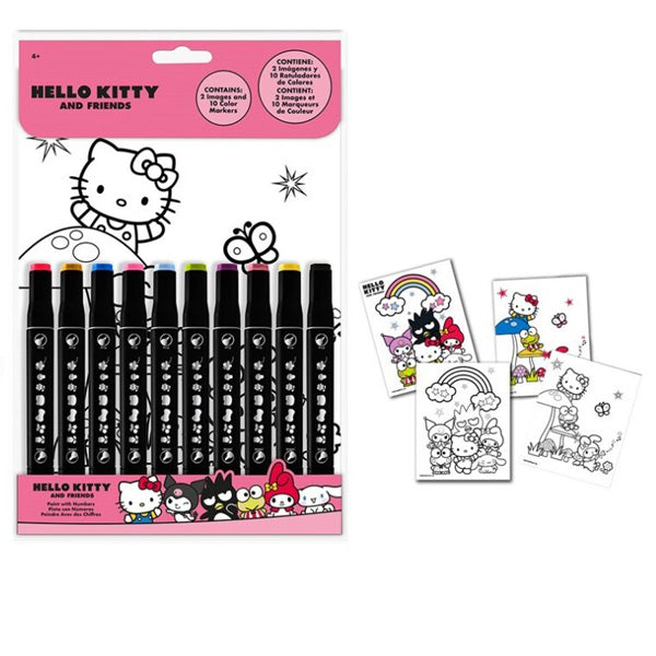 COFFRET DE COLORIAGE HELLO KITTY AVEC CRAYONS DE COULEUR 🔶