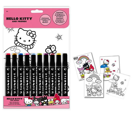 COFFRET DE COLORIAGE HELLO KITTY AVEC CRAYONS DE COULEUR 🔶