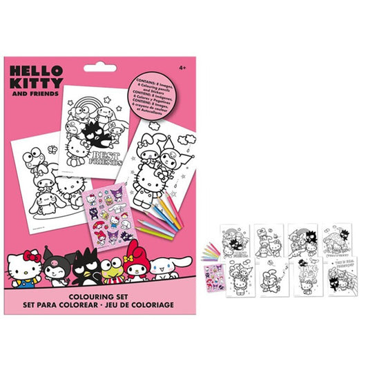 SET DE COLORIAGE HELLO KITTY AVEC AUTOCOLLANTS 🔶