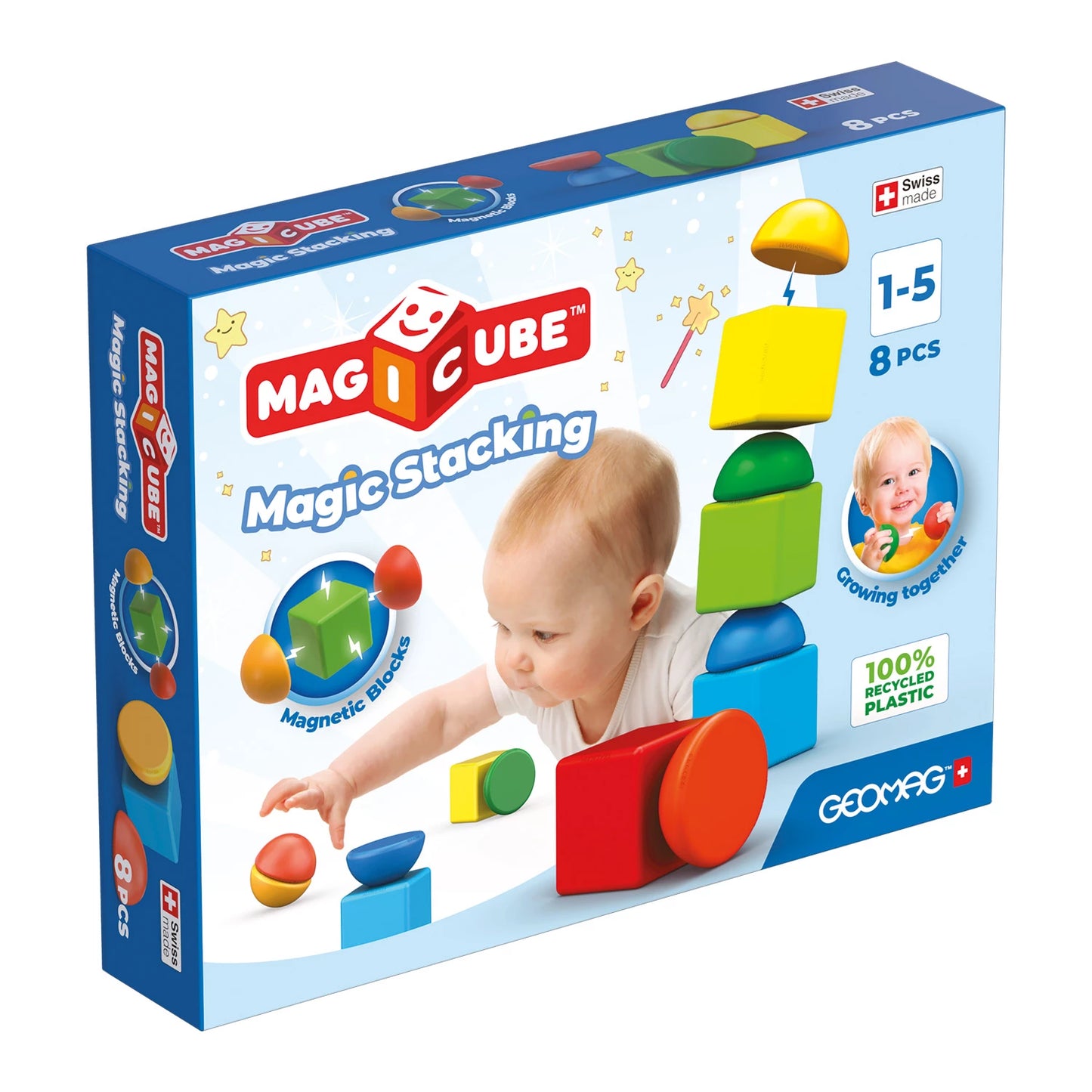 BLOCS MAGICUBE EMPILABLES DE 8 PIÈCES