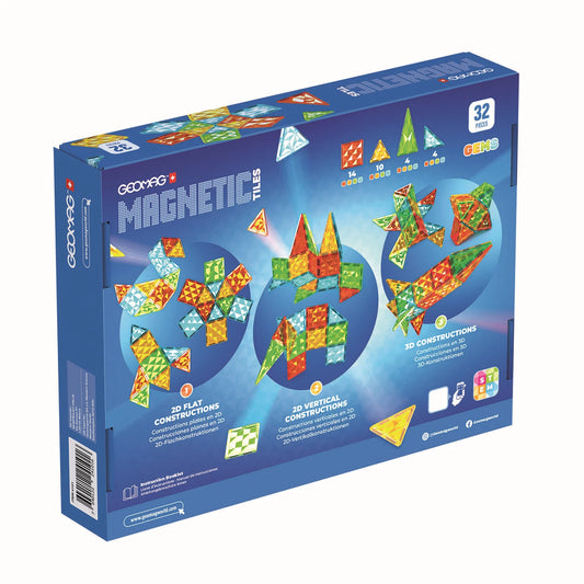 PIASTRELLE MAGNETICHE GEMME 32 PEZZI