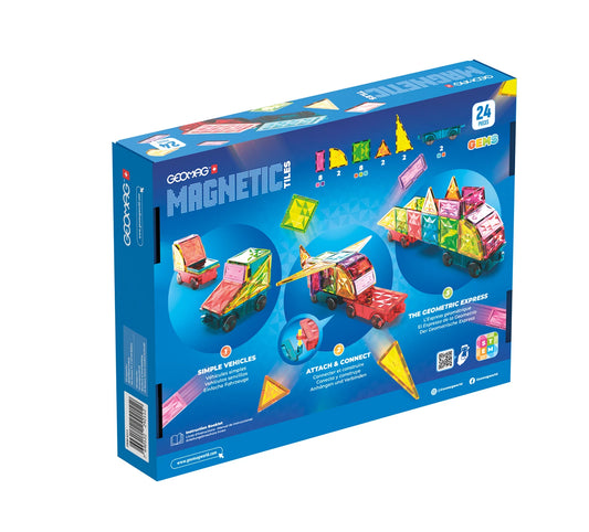 PIASTRELLE MAGNETICHE GEMME VEICOLI 24 PEZZI