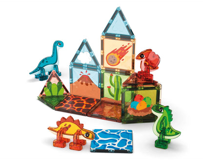 CARREAUX MAGNÉTIQUES GEMMES DINO WORLD 25 PIÈCES
