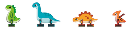 CARREAUX MAGNÉTIQUES GEMMES DINO WORLD 25 PIÈCES