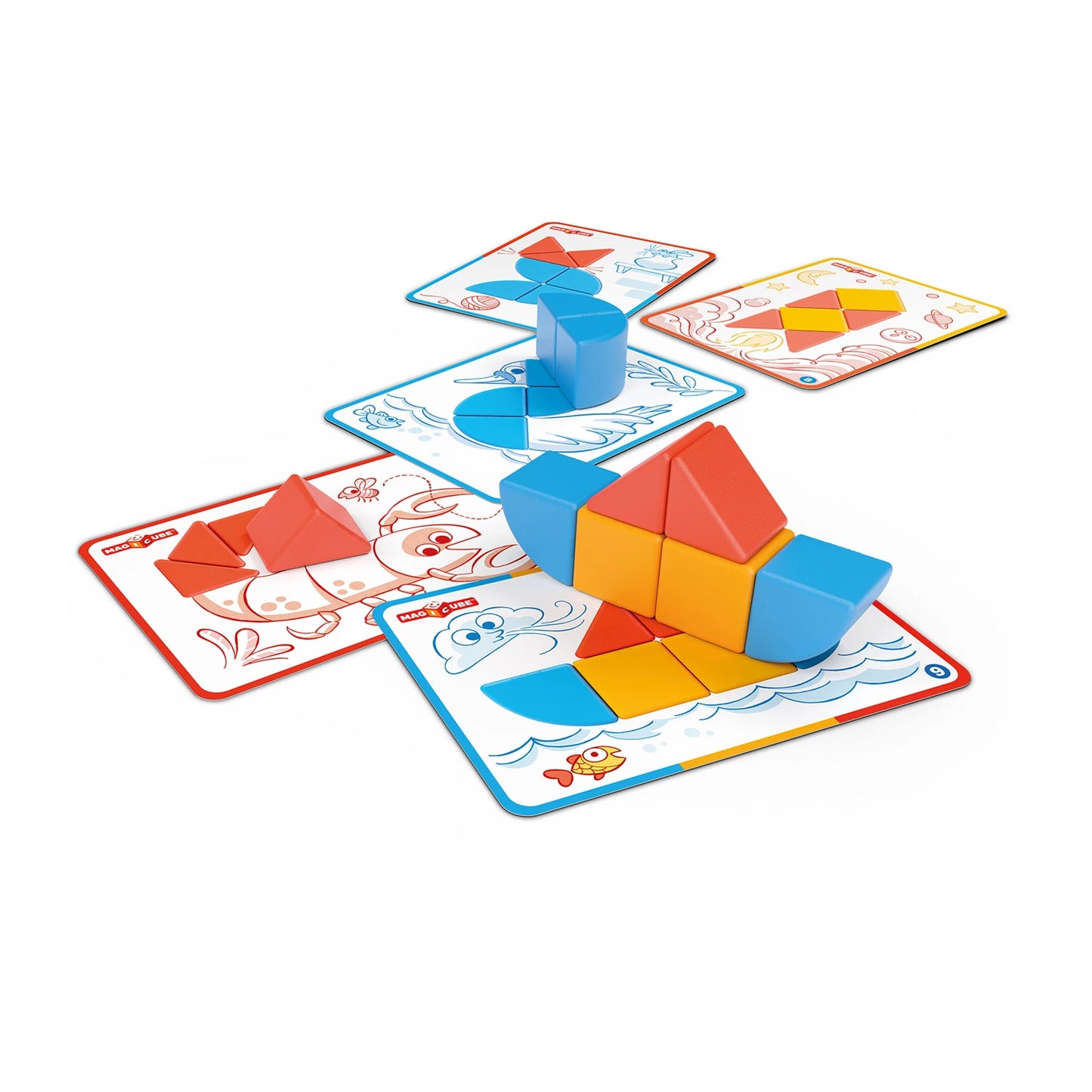BLOCS ET CARTES MAGICUBE 16 PIÈCES
