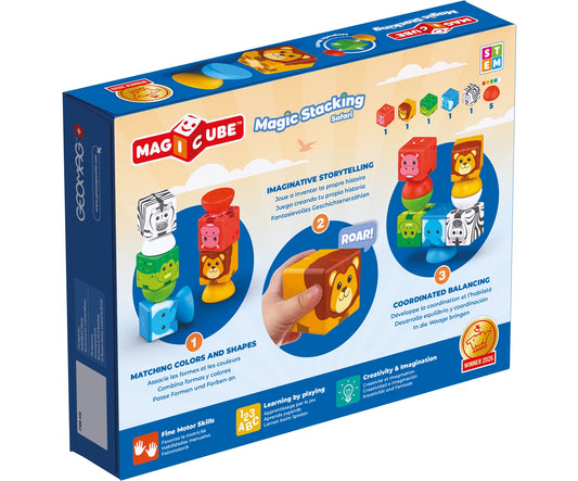 MAGICUBE BLOCKS STACKING SAFARI 10 PEZZI
