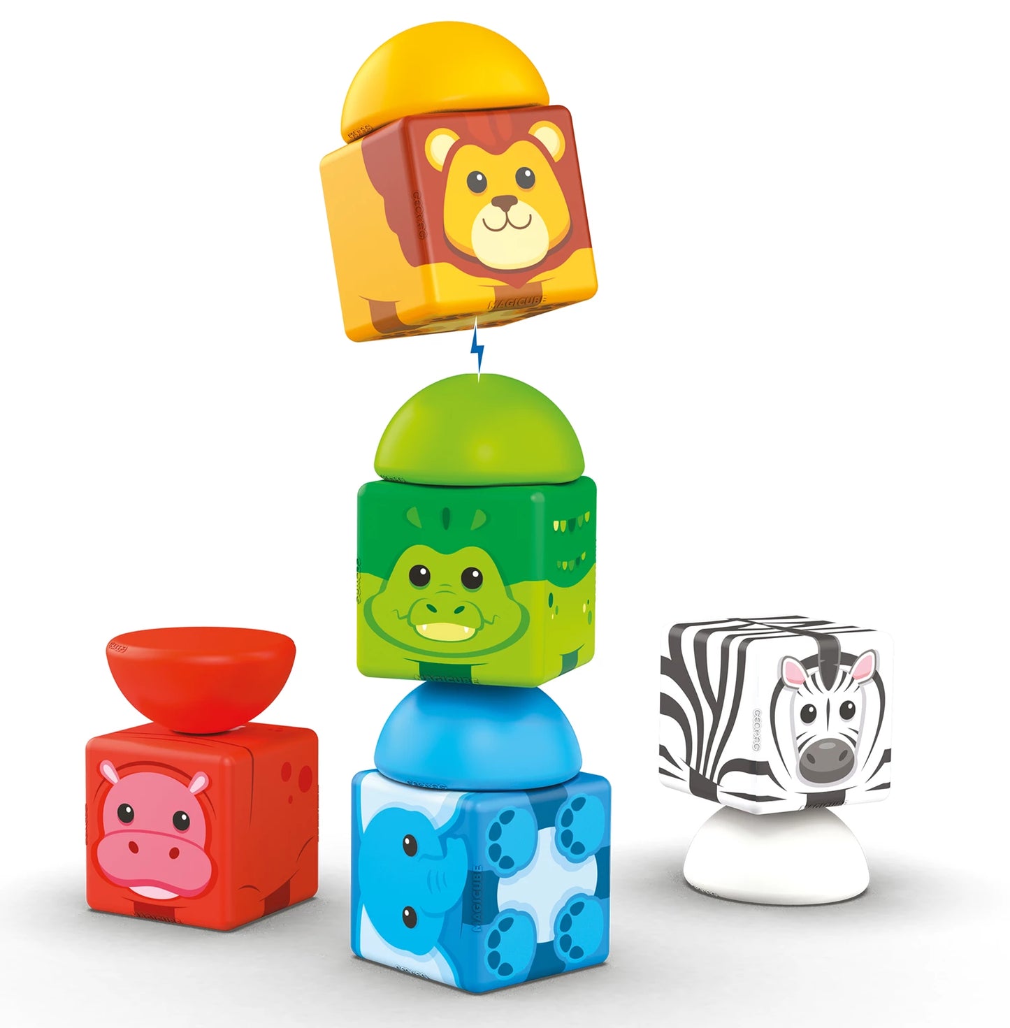 MAGICUBE BLOCS À EMPILER SAFARI 10 PIÈCES