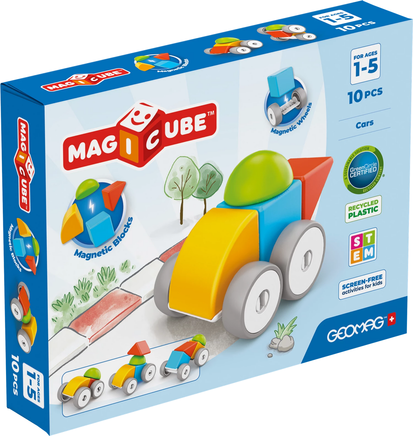 MAGICUBE BLOCS VOITURES 10 PIÈCES