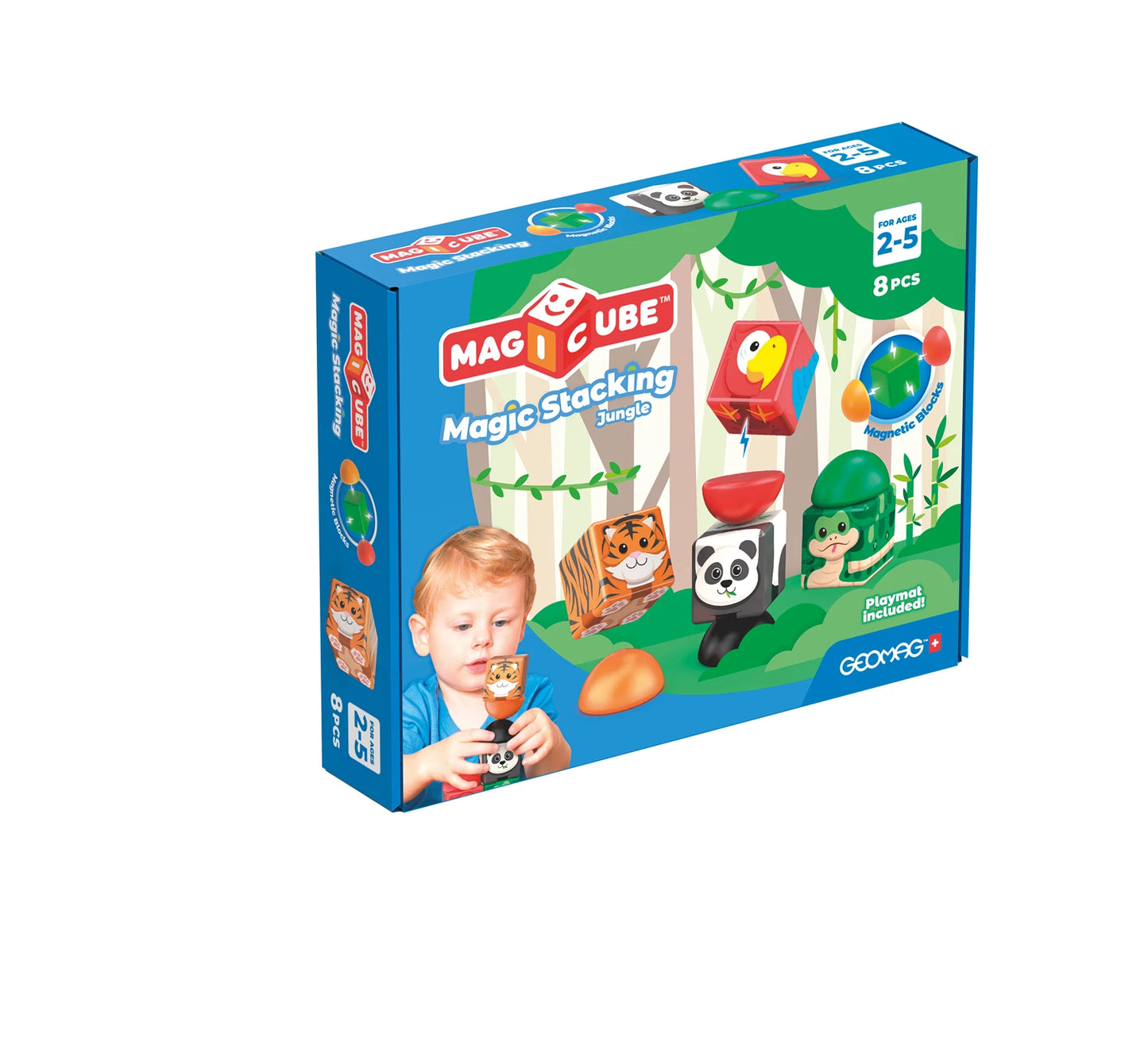 MAGICUBE BLOCKS STACKING JUNGLE 8 PIÈCES