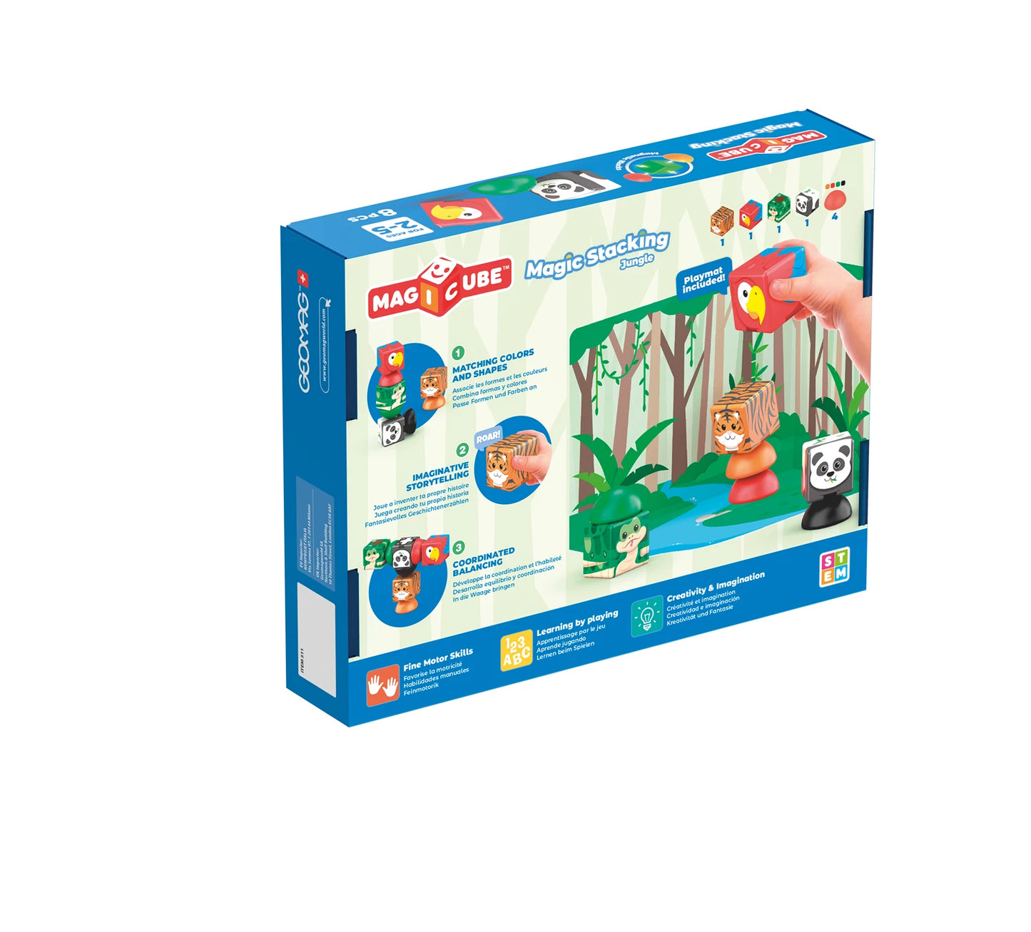 MAGICUBE BLOCKS STACKING JUNGLE 8 PIÈCES