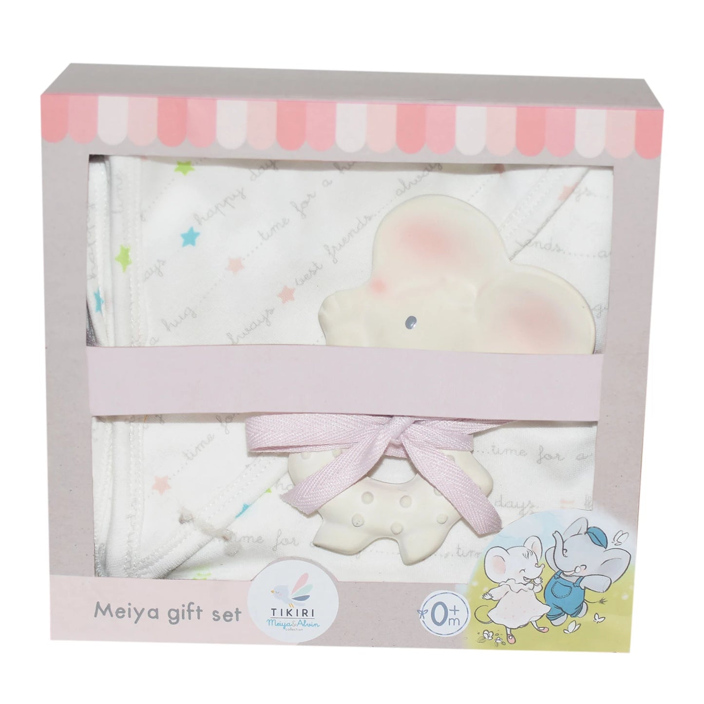 COFFRET CADEAU MEIYA AVEC LANGE ET ANNEAU DE DENTITION
