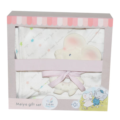 COFFRET CADEAU MEIYA AVEC LANGE ET ANNEAU DE DENTITION