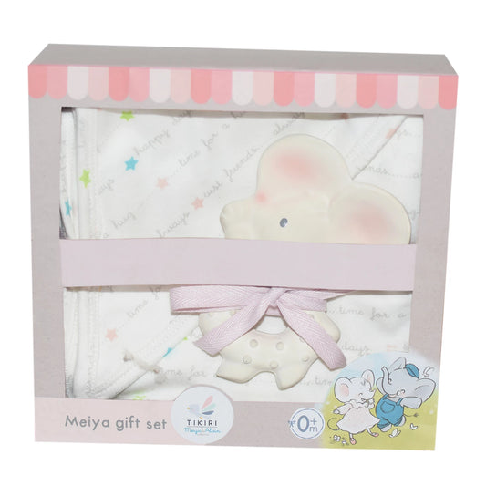 GESCHENKSET MEIYA MIT STOFFTUCH UND ZAHNUNGSRING