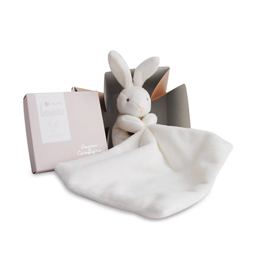 CONIGLIO CON PELUCHE, NATURALE, 10 CM