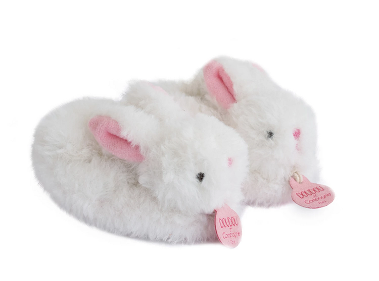 BOTTINES CANDY BUNNY AVEC HOCHET, ROSE 0-6 MOIS