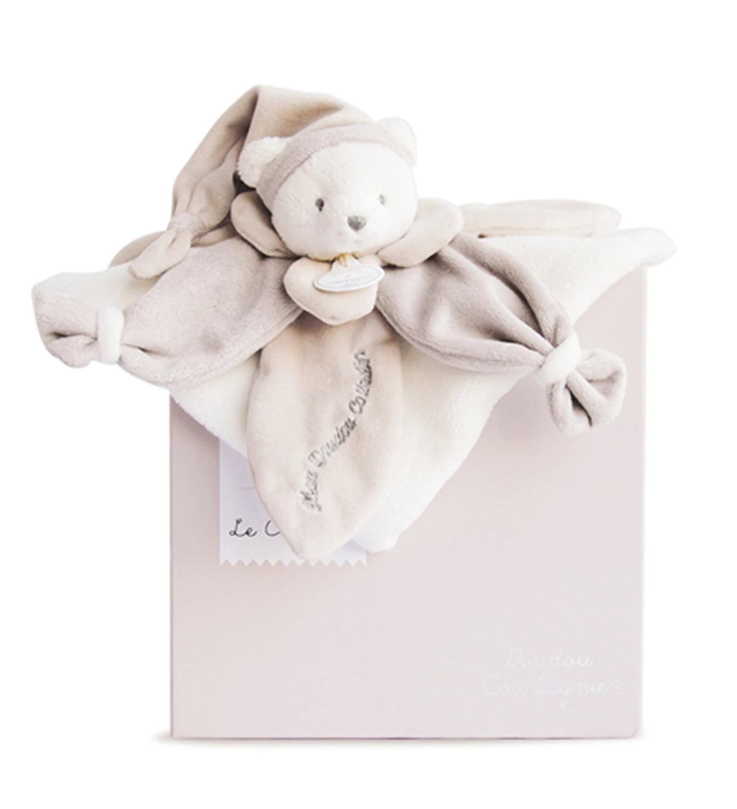 OURS EN PELUCHE, GRIS-BRUN, 24 CM