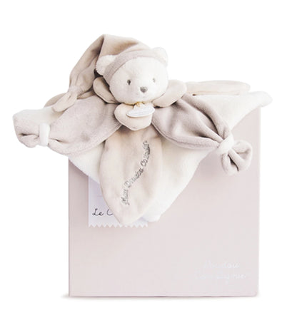 OURS EN PELUCHE, GRIS-BRUN, 24 CM