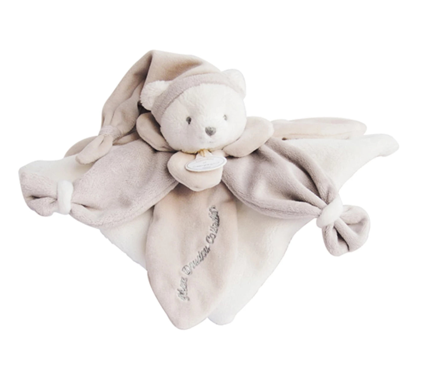 OURS EN PELUCHE, GRIS-BRUN, 24 CM