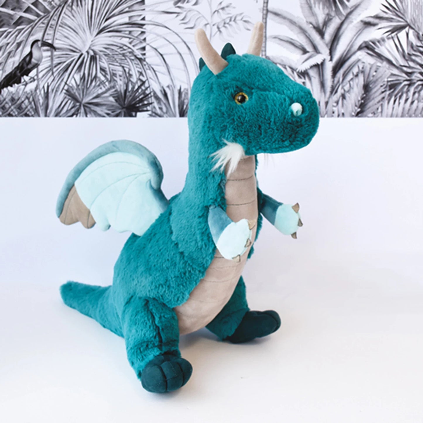 DRAGON, VERT ÉMERAUDE, 40 CM