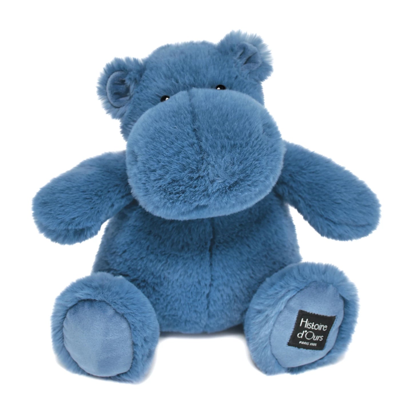 HIPPOPOTAME, BLEU, 25 CM