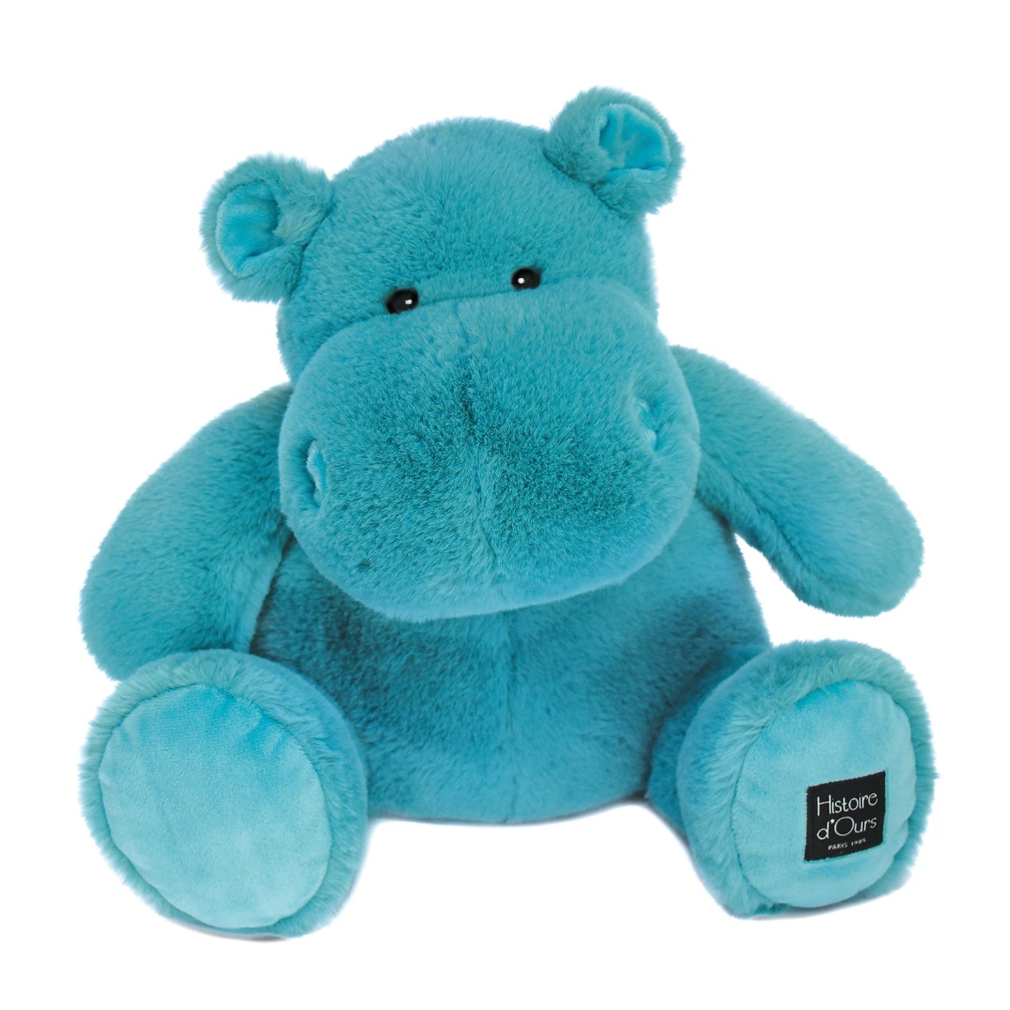 HIPPOPOTAME, VERT ÉMERAUDE, 40 CM