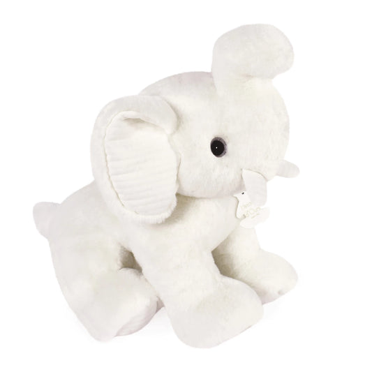 ELEFANTE PREPPY CHIC, BIANCO 45 CM