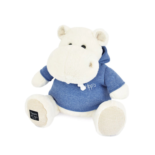 IPPOPOTAMO BIANCO CON FELPA 45CM