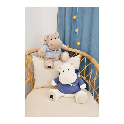 HIPPOPOTAME BLANC AVEC SWEAT 45CM