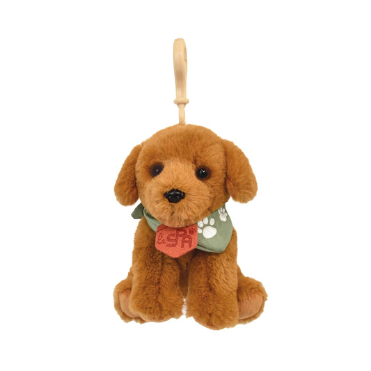 PORTACHIAVI A FORMA DI CANE, MARRONE CHIARO, 13 CM