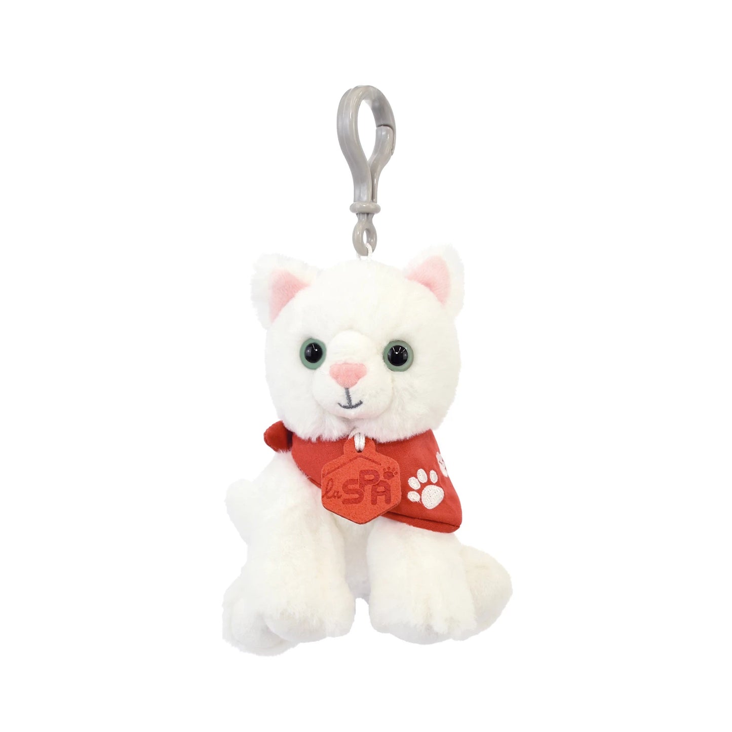 PORTE-CLÉS CHAT BLANC, 13 CM