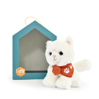 CHAT BLANC, 16 CM